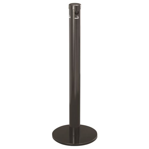 Glaro® Deluxe Cigarette Disposal Unit, Floor Standing, Satin Black